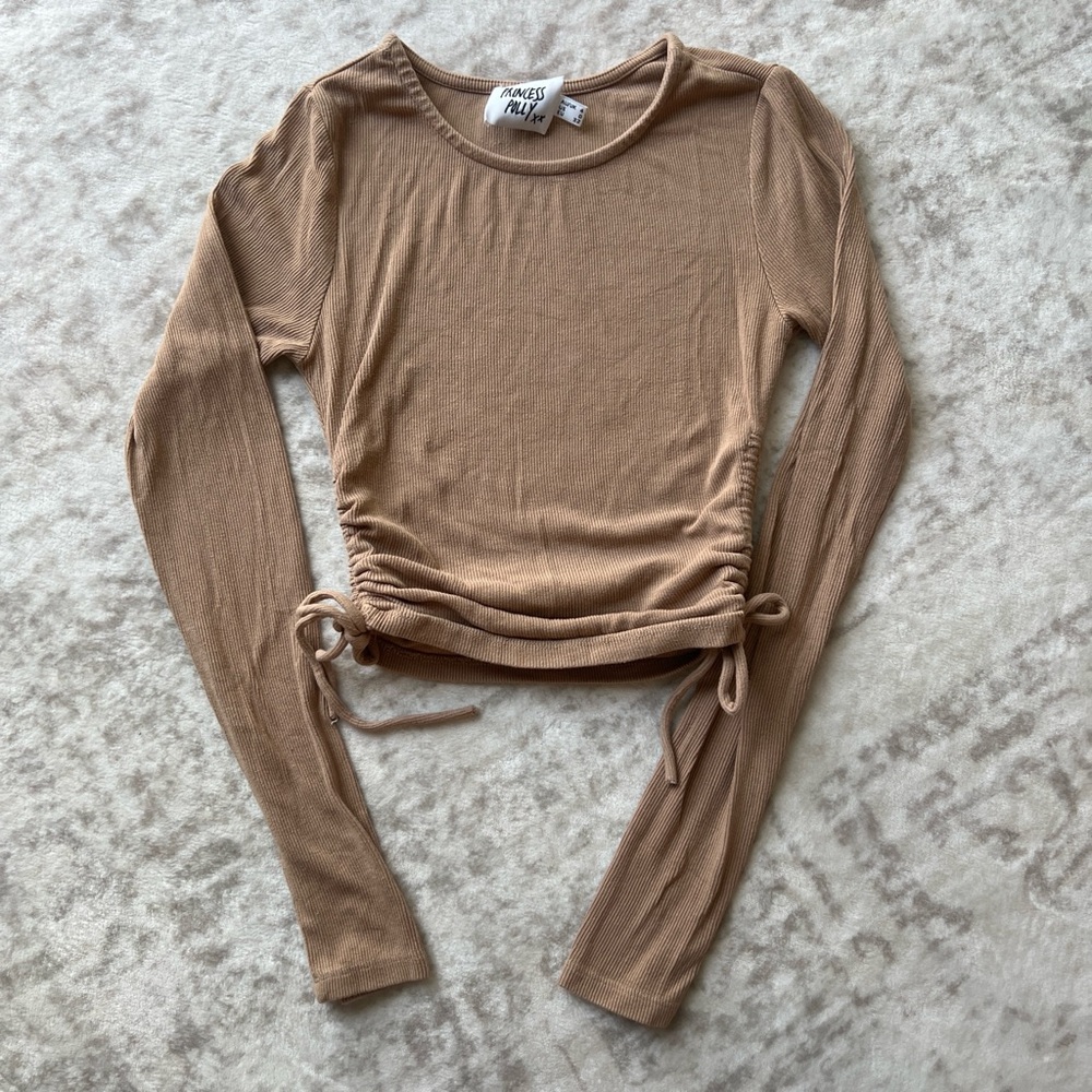 Princess Polly Tan Long Sleeve Top - Picture 1 of 5